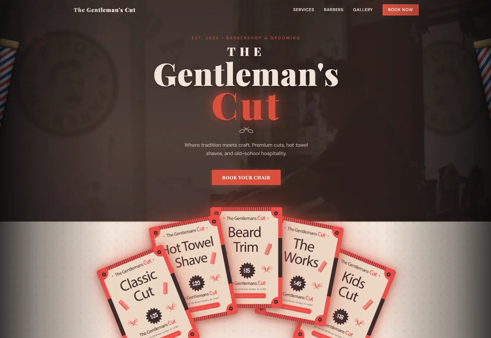 The Gentleman's Cut website